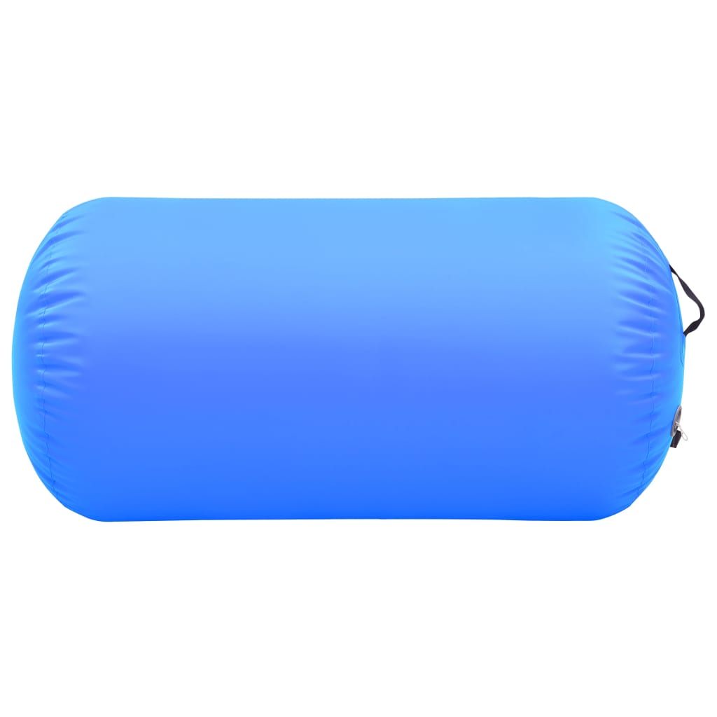 vidaXL Rouleau gonflable de gymnastique avec pompe 120x75 cm PVC Bleu