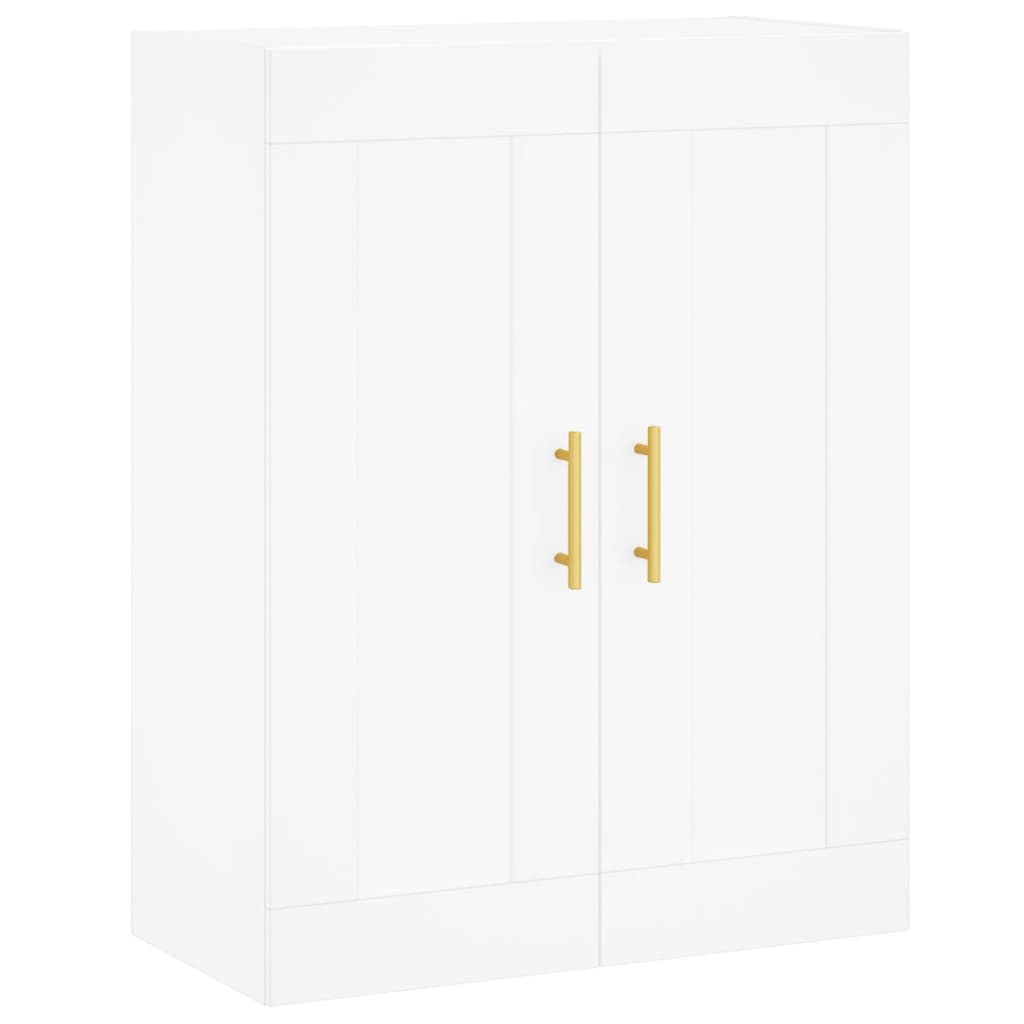 vidaXL Buffet haut Blanc 69,5x34x180 cm Bois d'ingénierie