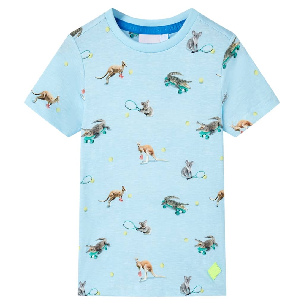 T-shirt pour enfants mélange bleu clair 128