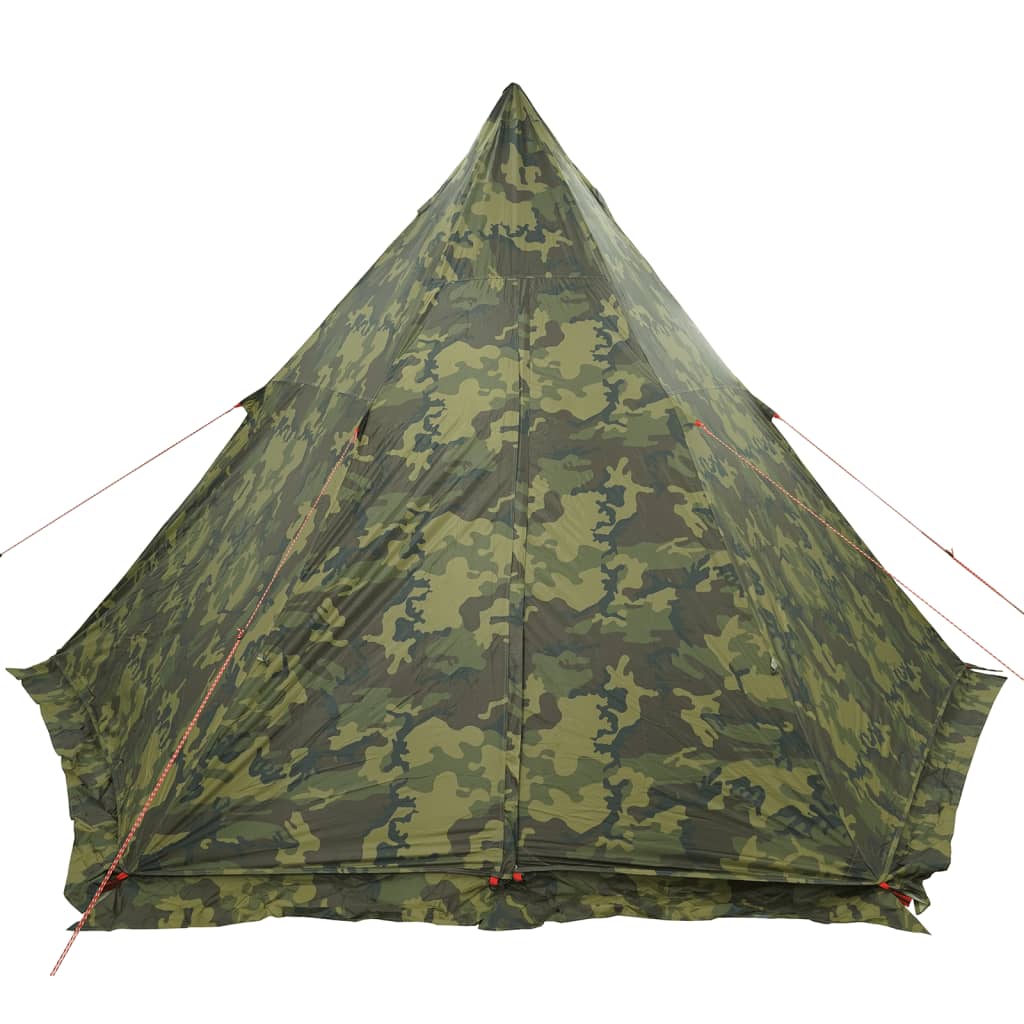 vidaXL Tente familiale tipi 6 personnes camouflage imperméable