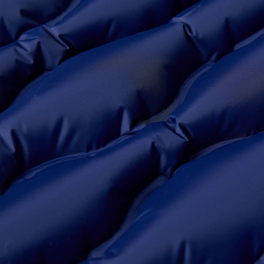 vidaXL Matelas de camping autogonflant avec oreiller 1 personne bleu
