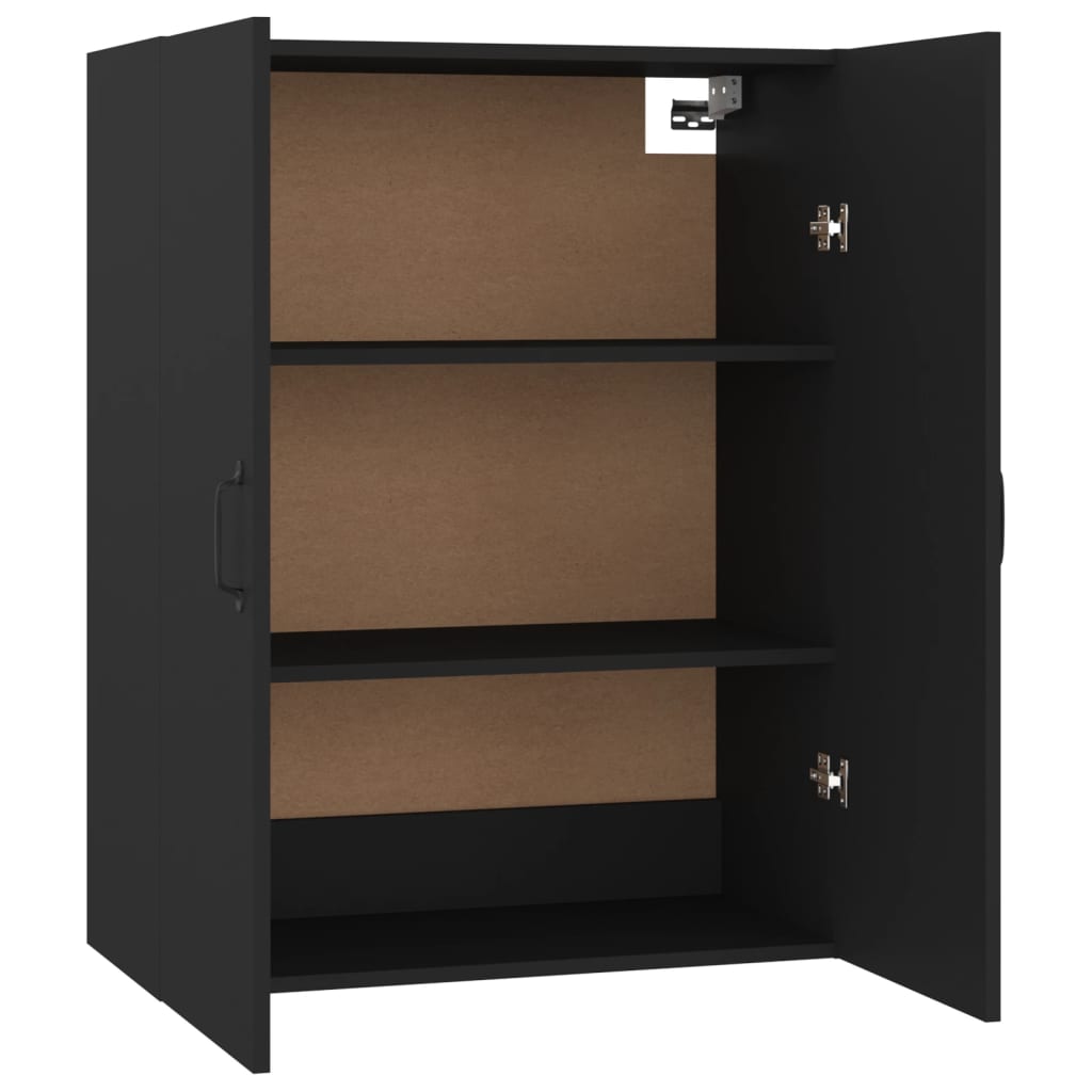 vidaXL Armoire suspendue Noir 69,5x34x90 cm Bois d'ingénierie