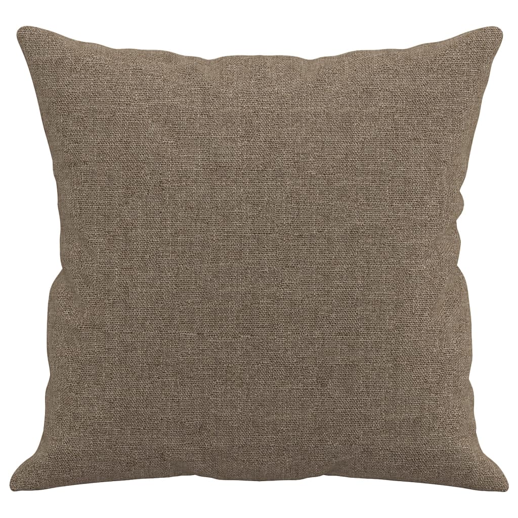 vidaXL Coussins décoratifs lot de 2 Taupe 40x40 cm Tissu