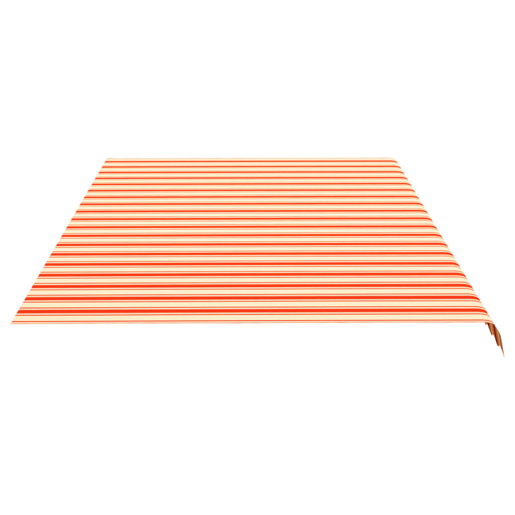 vidaXL Tissu de remplacement pour auvent Jaune et orange 6x3,5 m