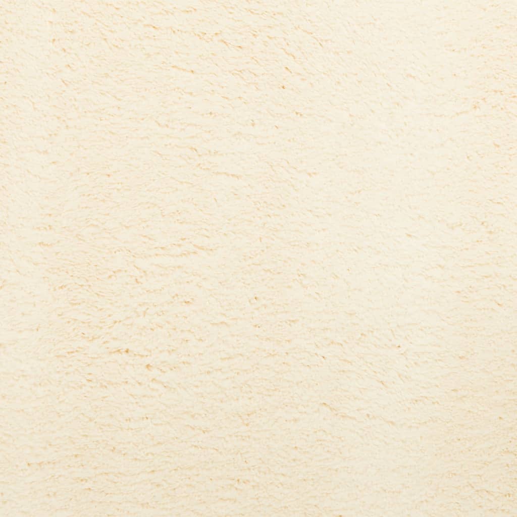 vidaXL Tapis HUARTE à poils courts doux et lavable crème 60x110 cm