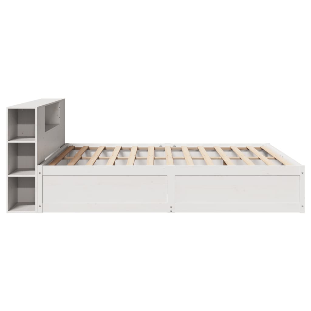 vidaXL Cadre de lit sans matelas blanc 180x200 cm bois massif de pin