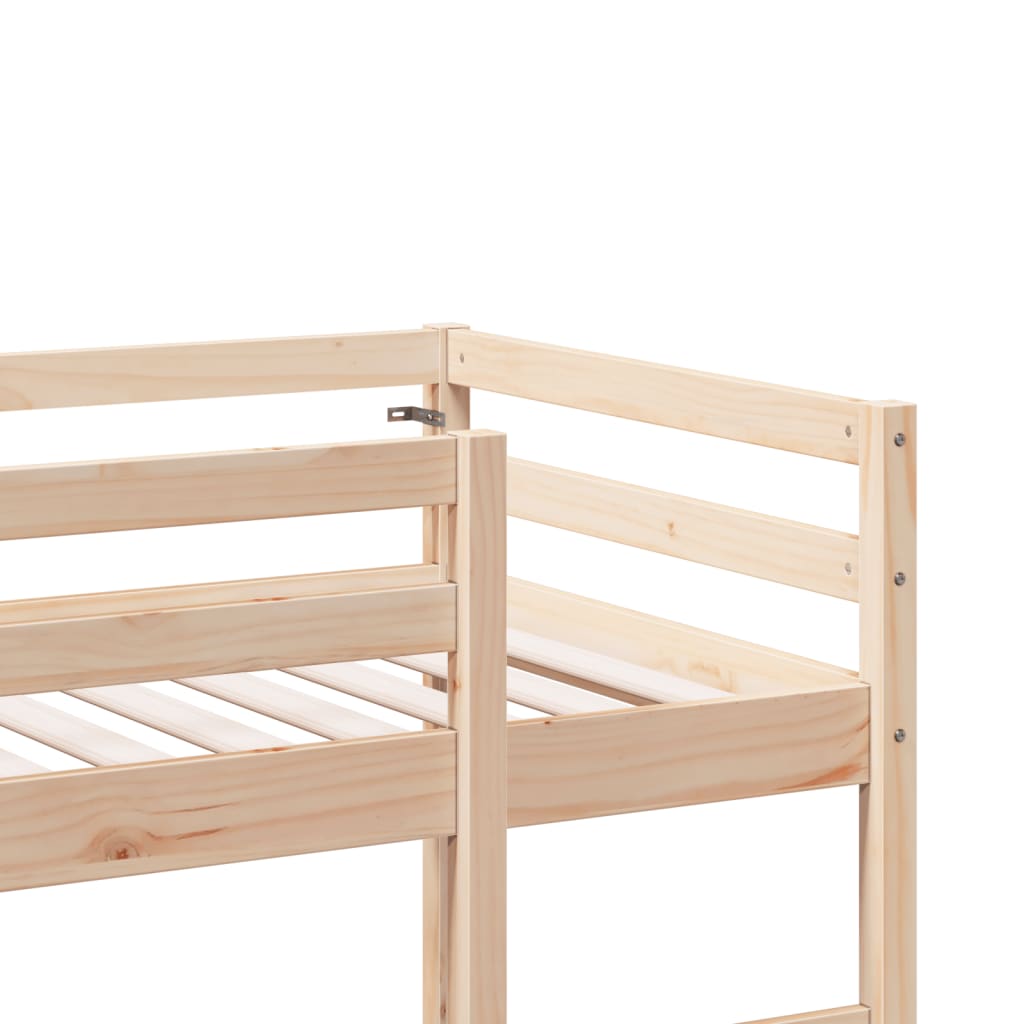 vidaXL Cadre de lit superposé sans matelas 90x200cm bois de pin massif