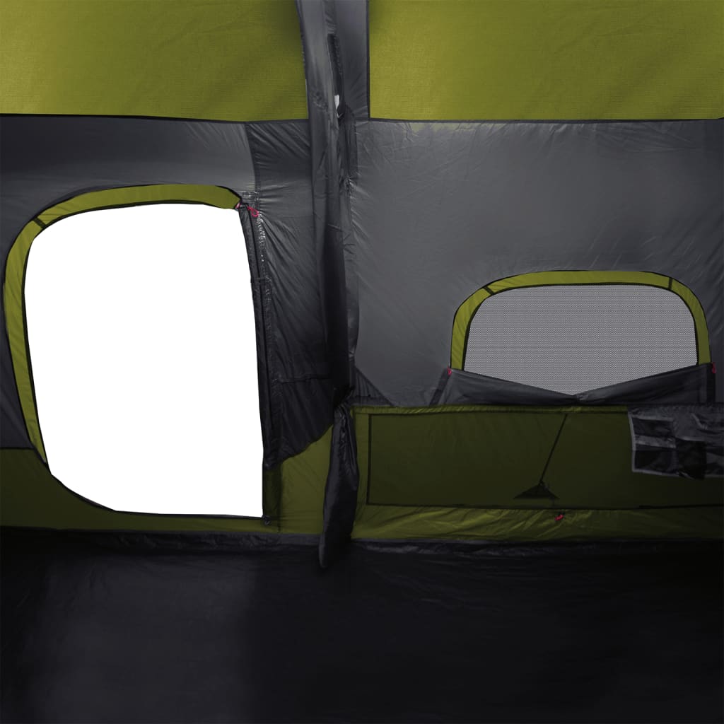 vidaXL Tente de camping 9 personnes vert imperméable