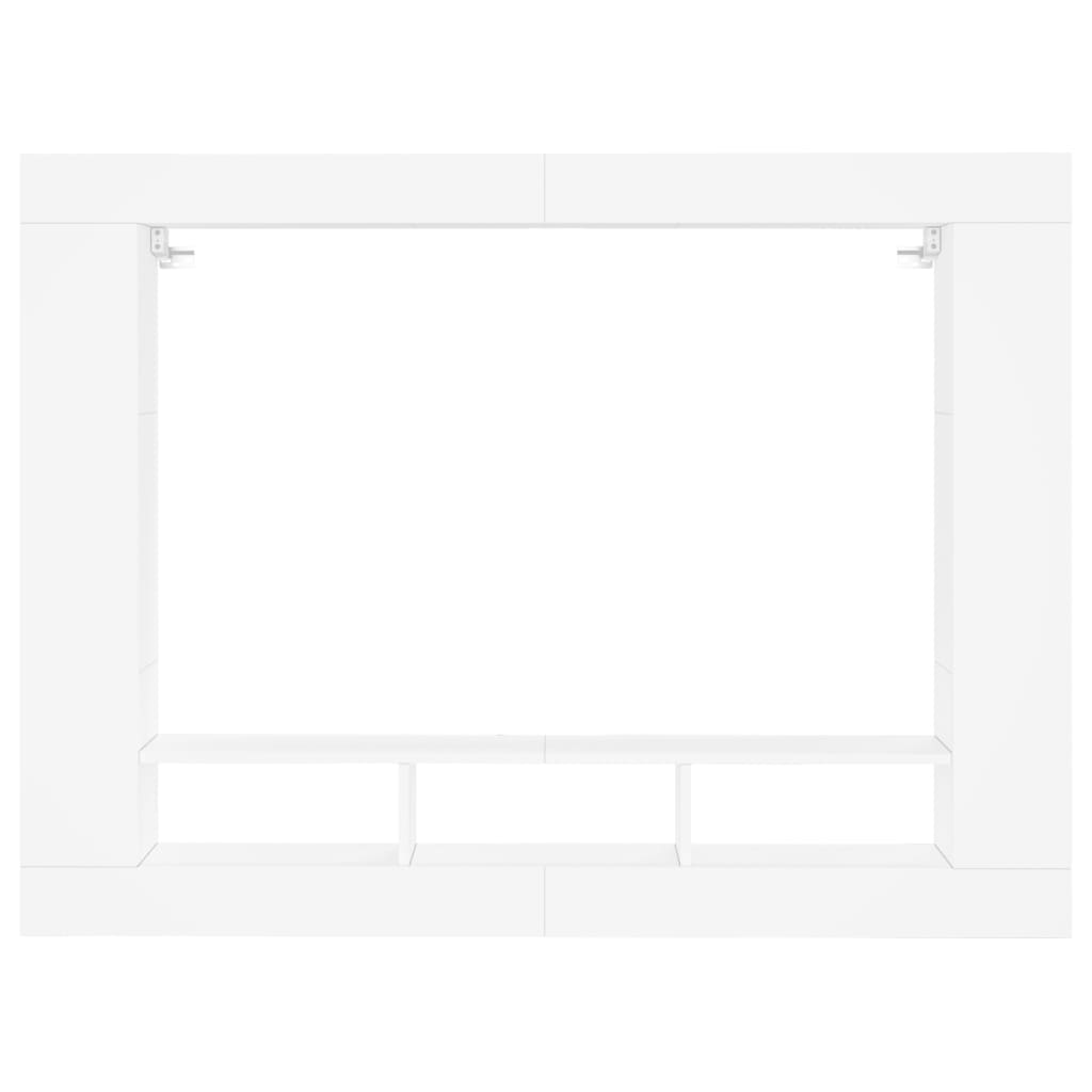 vidaXL Meuble TV blanc 152x22x113 cm bois d'ingénierie