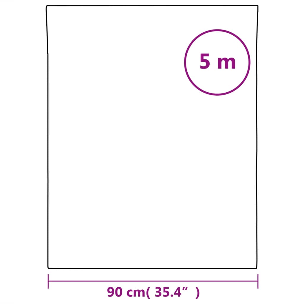 vidaXL Film pour fenêtre statique dépoli gris transparent 90x500cm PVC