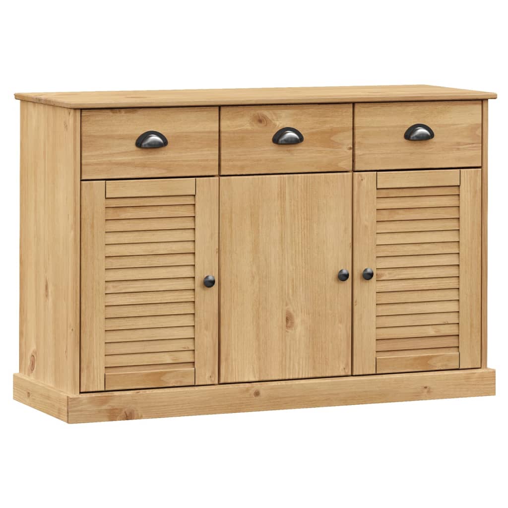 vidaXL Buffet avec tiroirs VIGO 113x40x75 cm bois massif de pin