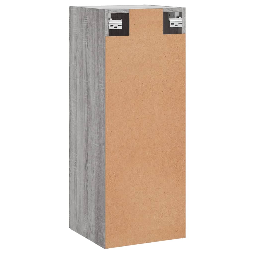 vidaXL Armoire murale sonoma gris 34,5x34x90 cm