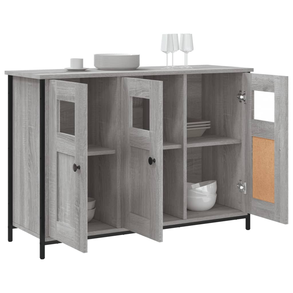 vidaXL Buffet sonoma gris 100x35x70 cm bois d'ingénierie