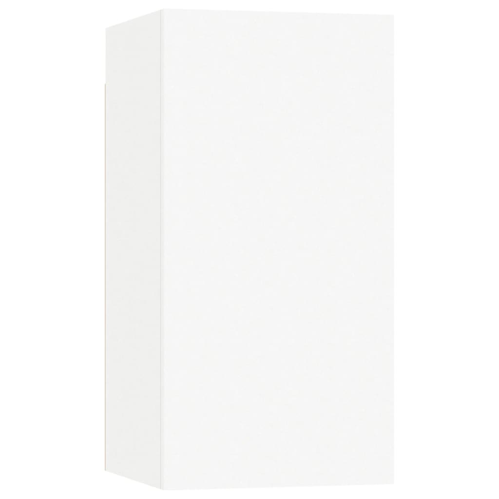 vidaXL Ensemble de meubles TV 4 pcs Blanc Bois d'ingénierie