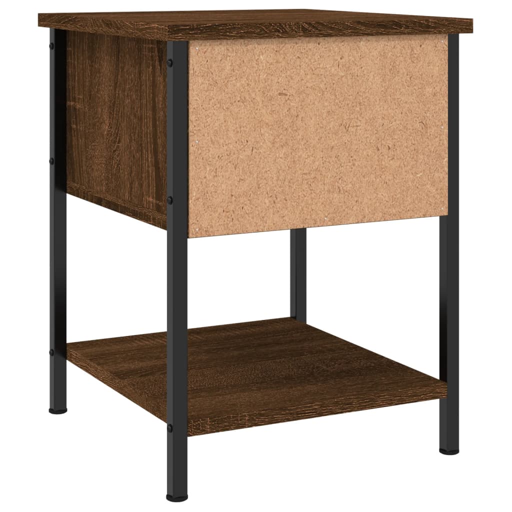 vidaXL Tables de chevet 2 pcs chêne marron 34x35,5x45 cm