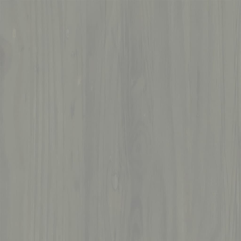 vidaXL Buffet avec tiroirs VIGO 113x40x75 cm gris bois massif de pin