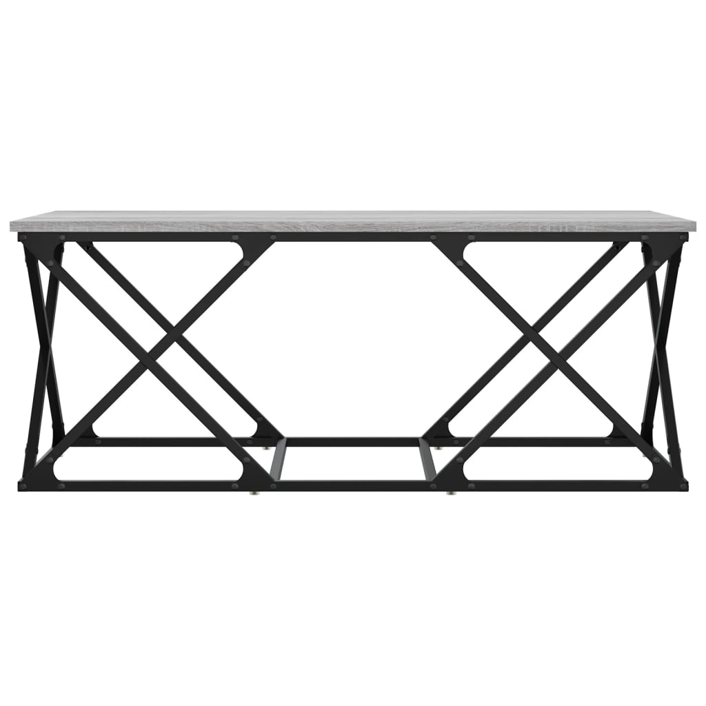 vidaXL Table basse sonoma gris 100x49x40 cm bois d'ingénierie