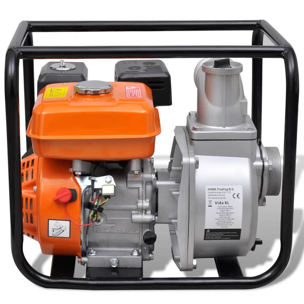 vidaXL Pompe à eau à moteur à essence 80 mm Connexion 4800 W