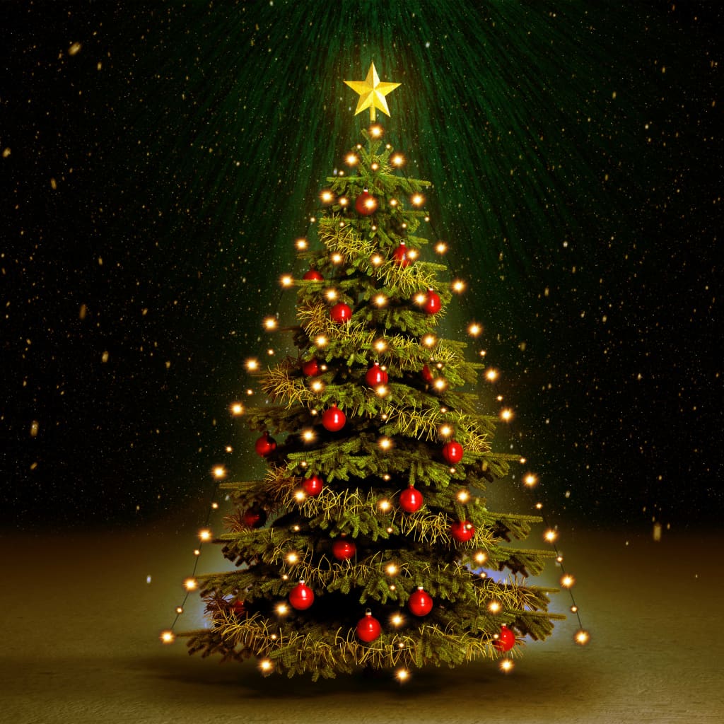 vidaXL Guirlande lumineuse d'arbre de Noël avec 150 LED 150 cm