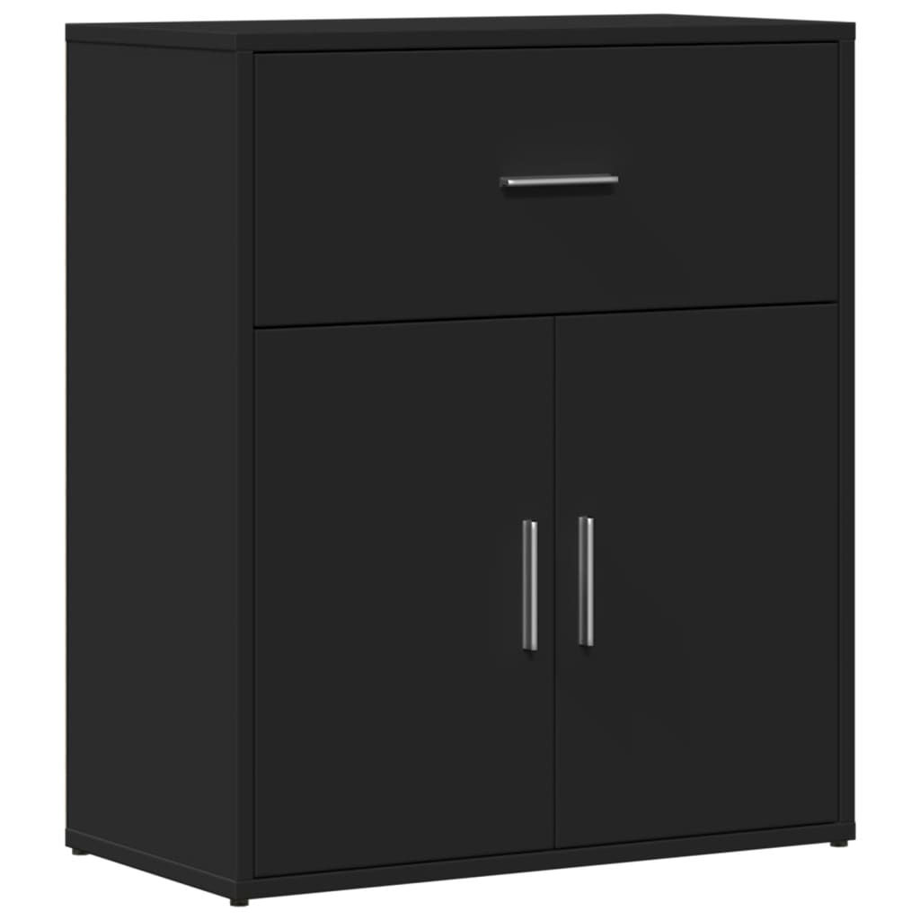 vidaXL Buffet noir 60x31x70 cm bois d'ingénierie