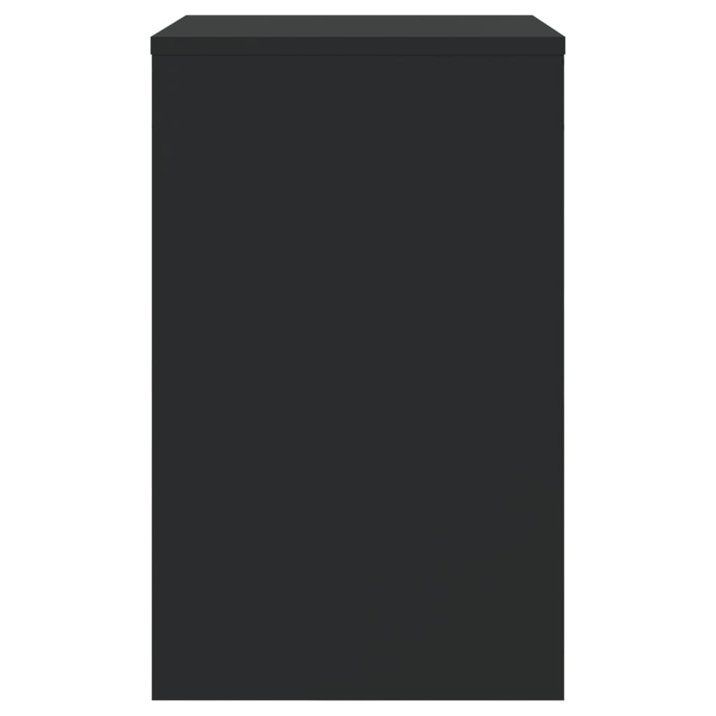 vidaXL Tables basses gigognes 3 pcs noir bois d'ingénierie