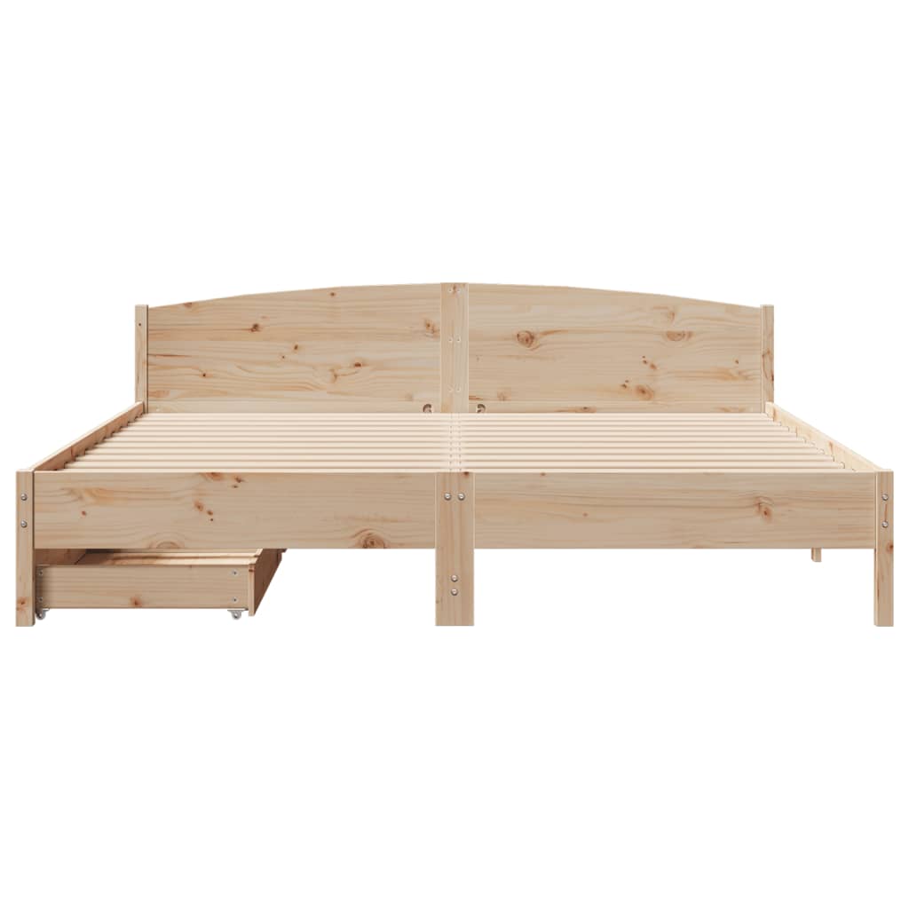 vidaXL Cadre de lit sans matelas 180x200 cm bois massif de pin