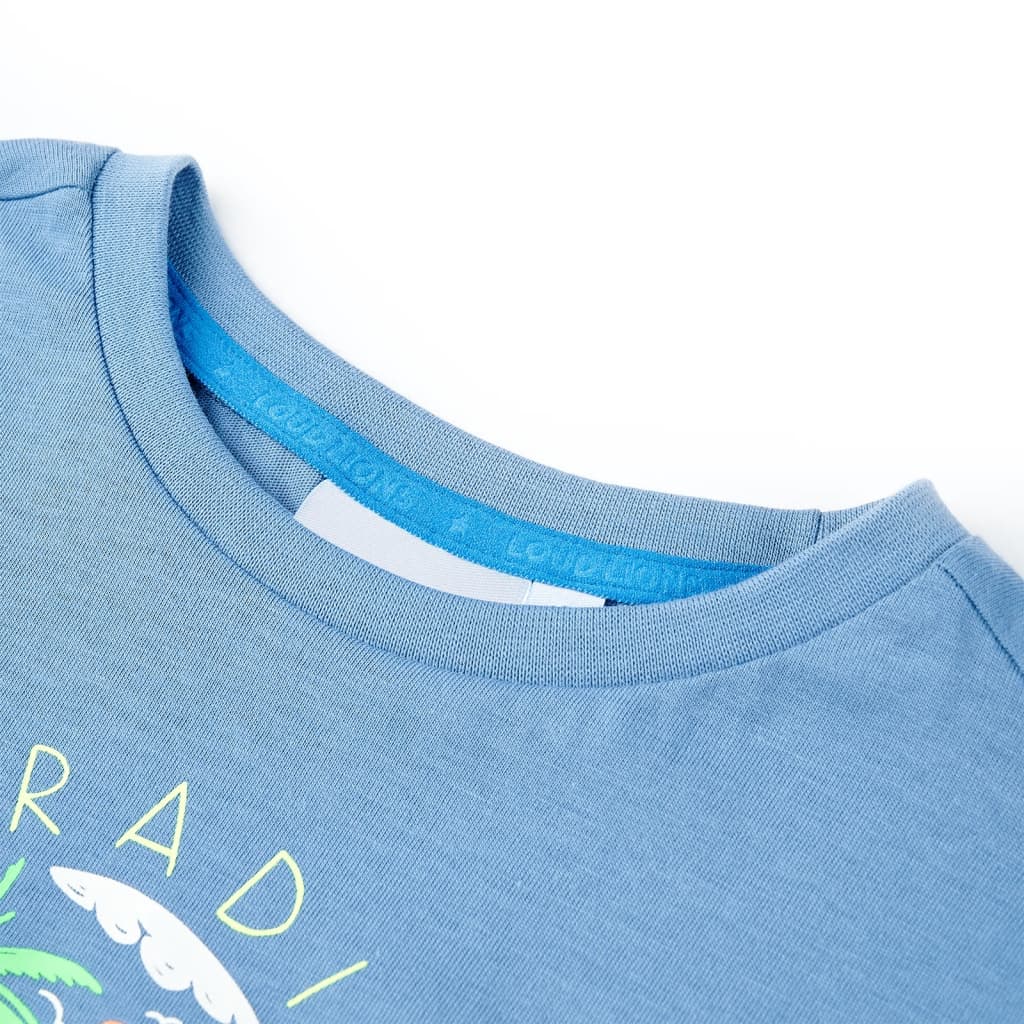 T-shirt pour enfants bleu moyen 128