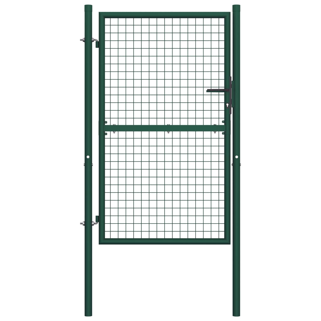 vidaXL Portail de clôture acier 100x175 cm vert