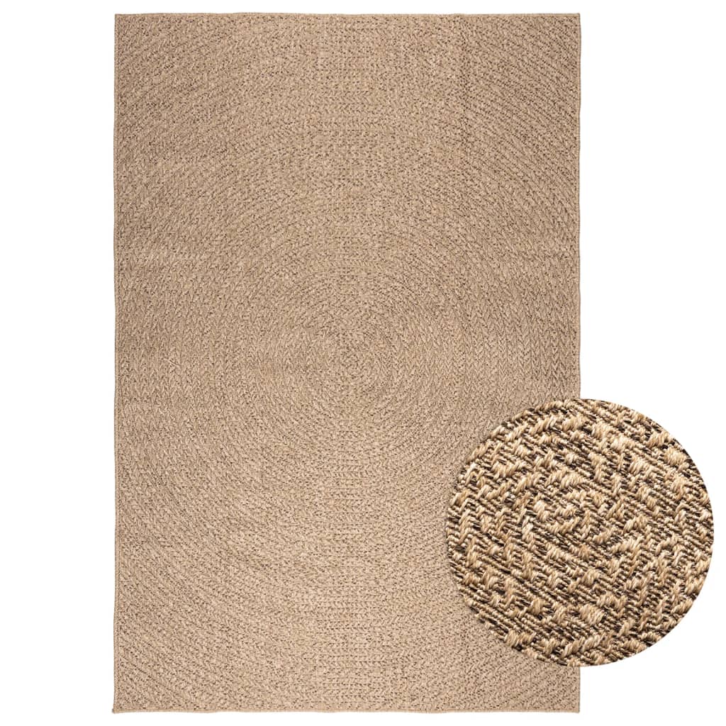 vidaXL Tapis 160x230 cm aspect jute intérieur et extérieur