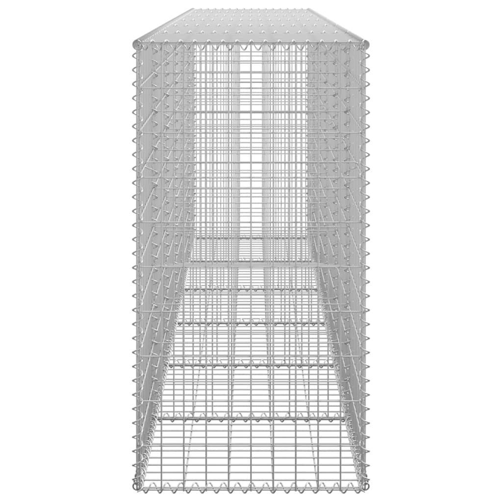 vidaXL Mur en gabion avec couvercles Acier galvanisé 300 x 50 x 100 cm