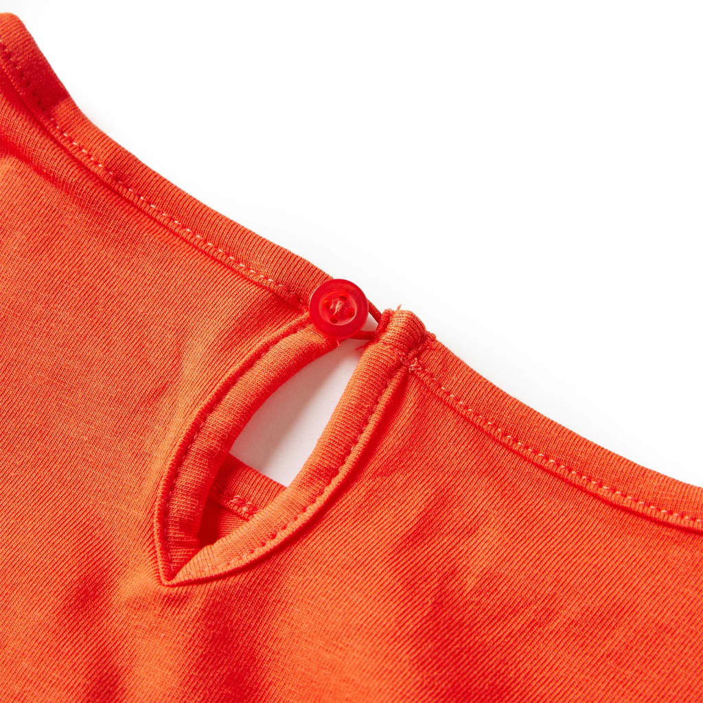 T-shirt enfants à manches longues orange foncé 92