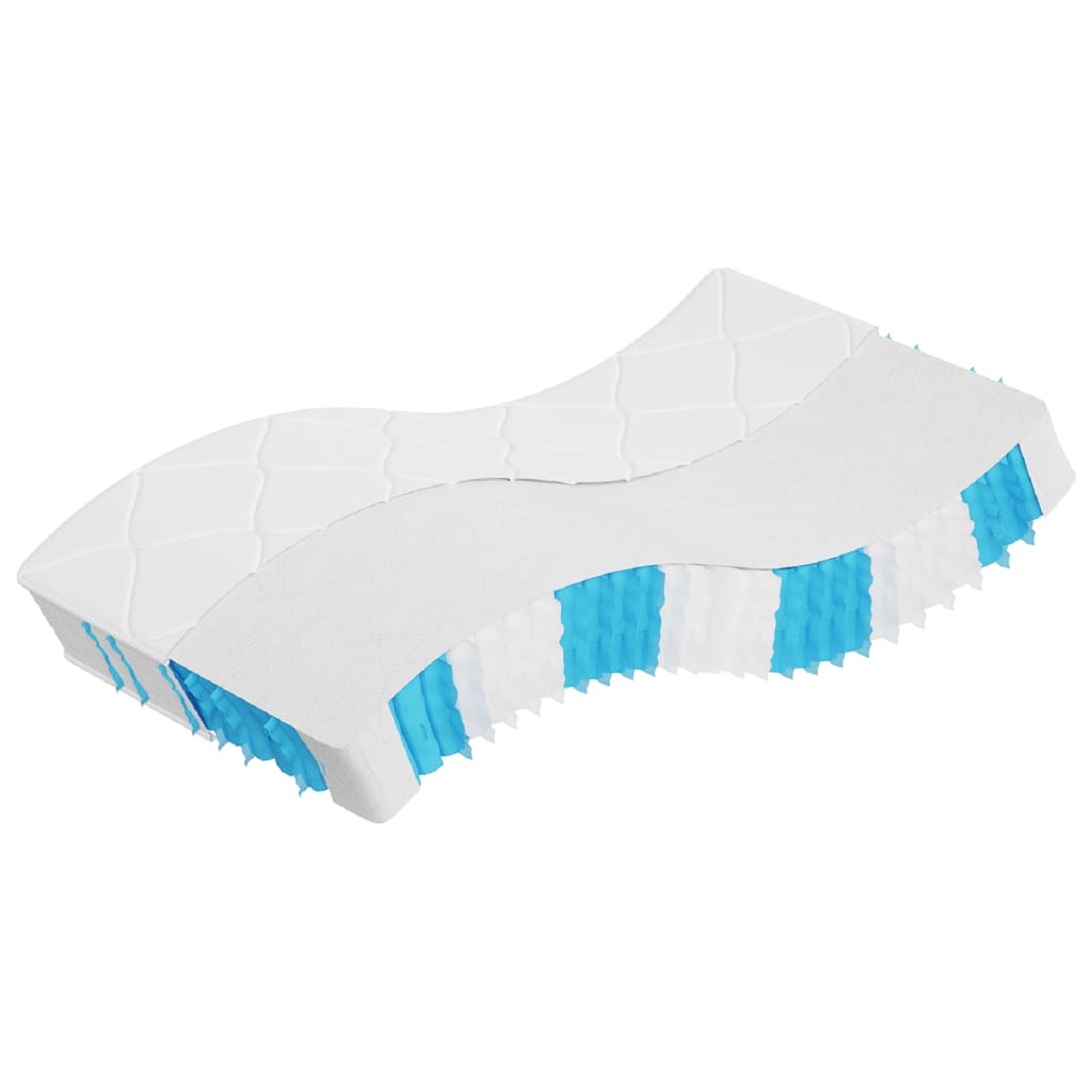 vidaXL Matelas à ressorts ensachés dureté moyenne 120x200 cm