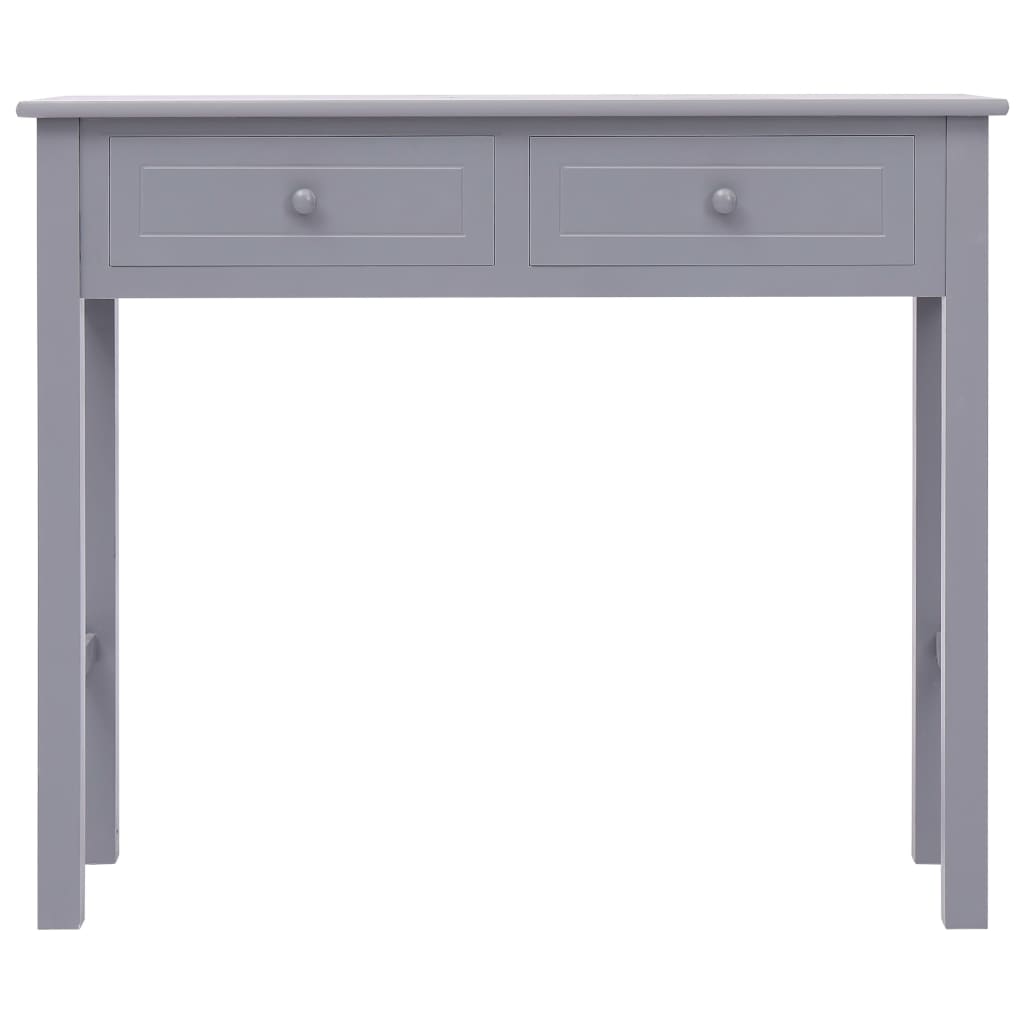 vidaXL Table console Gris 90 x 30 x 77 cm Bois