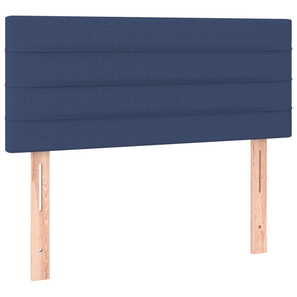 vidaXL Tête de lit Bleu 100x5x78/88 cm Tissu