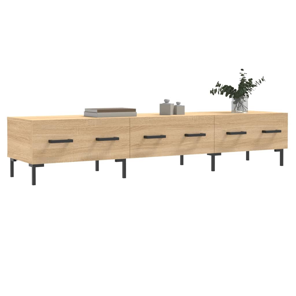 vidaXL Meuble TV chêne sonoma 150x36x30 cm bois d'ingénierie