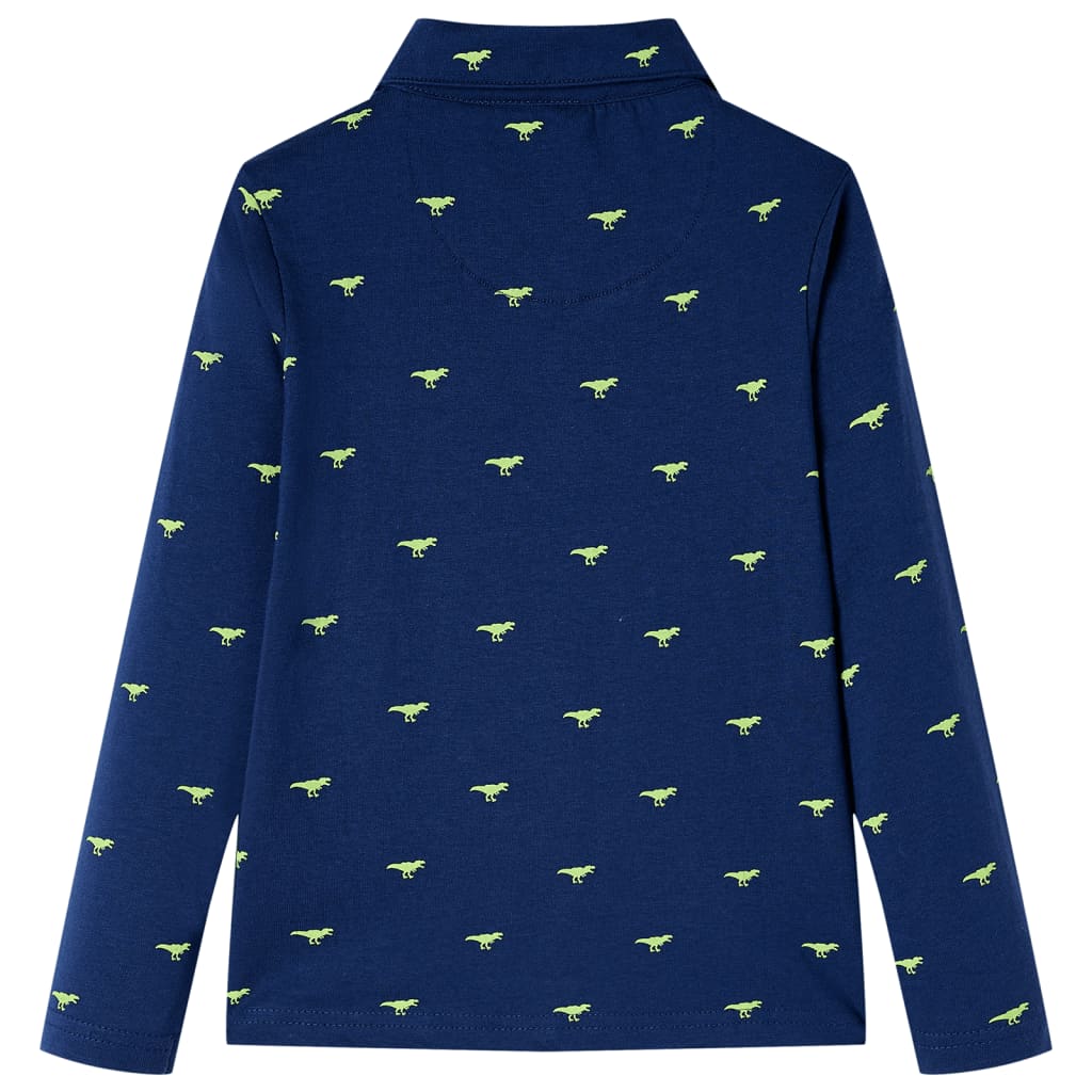 Chemise pour enfants bleu marine 104