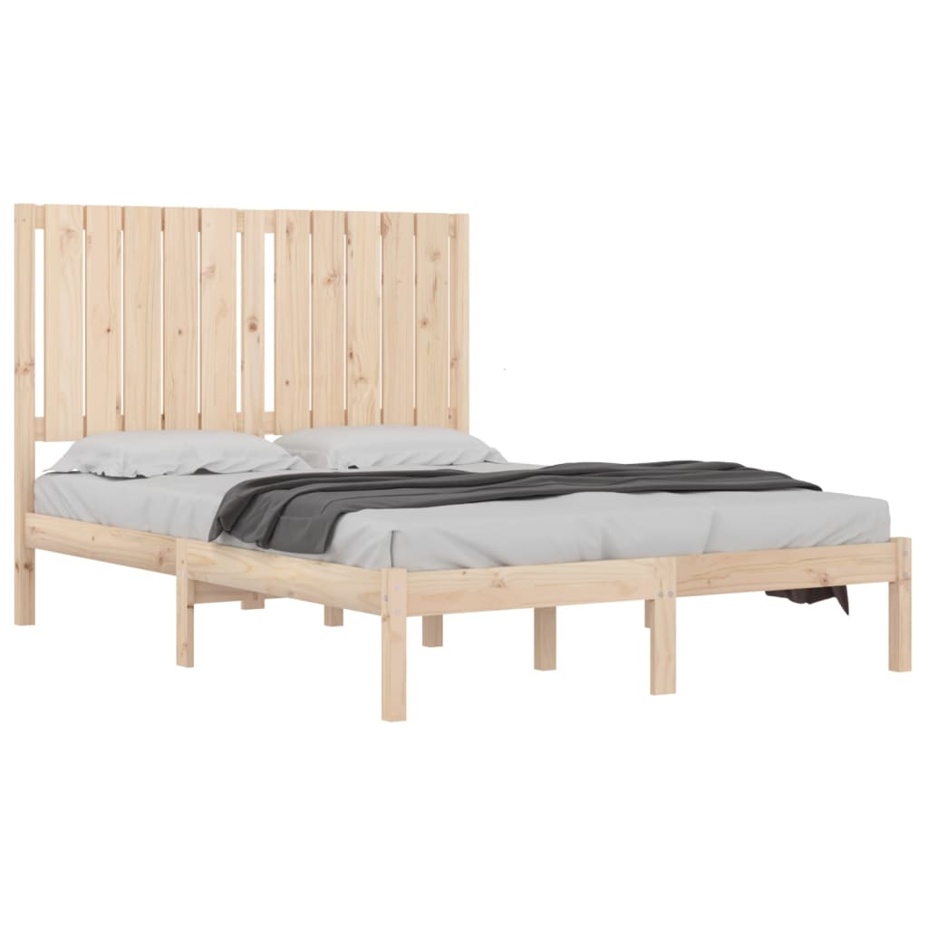 vidaXL Cadre de lit bois massif 120x190 cm petit double