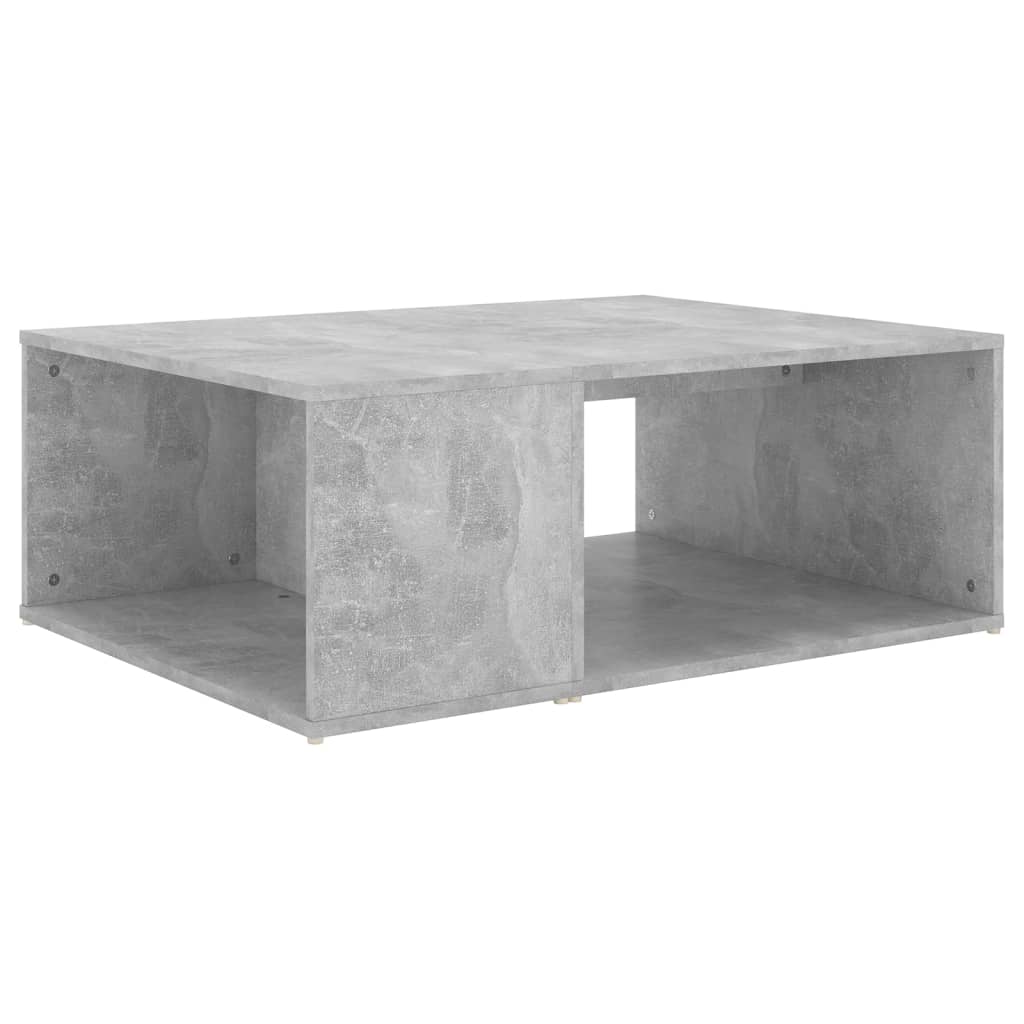 vidaXL Table basse gris béton 90x67x33 cm bois d'ingénierie