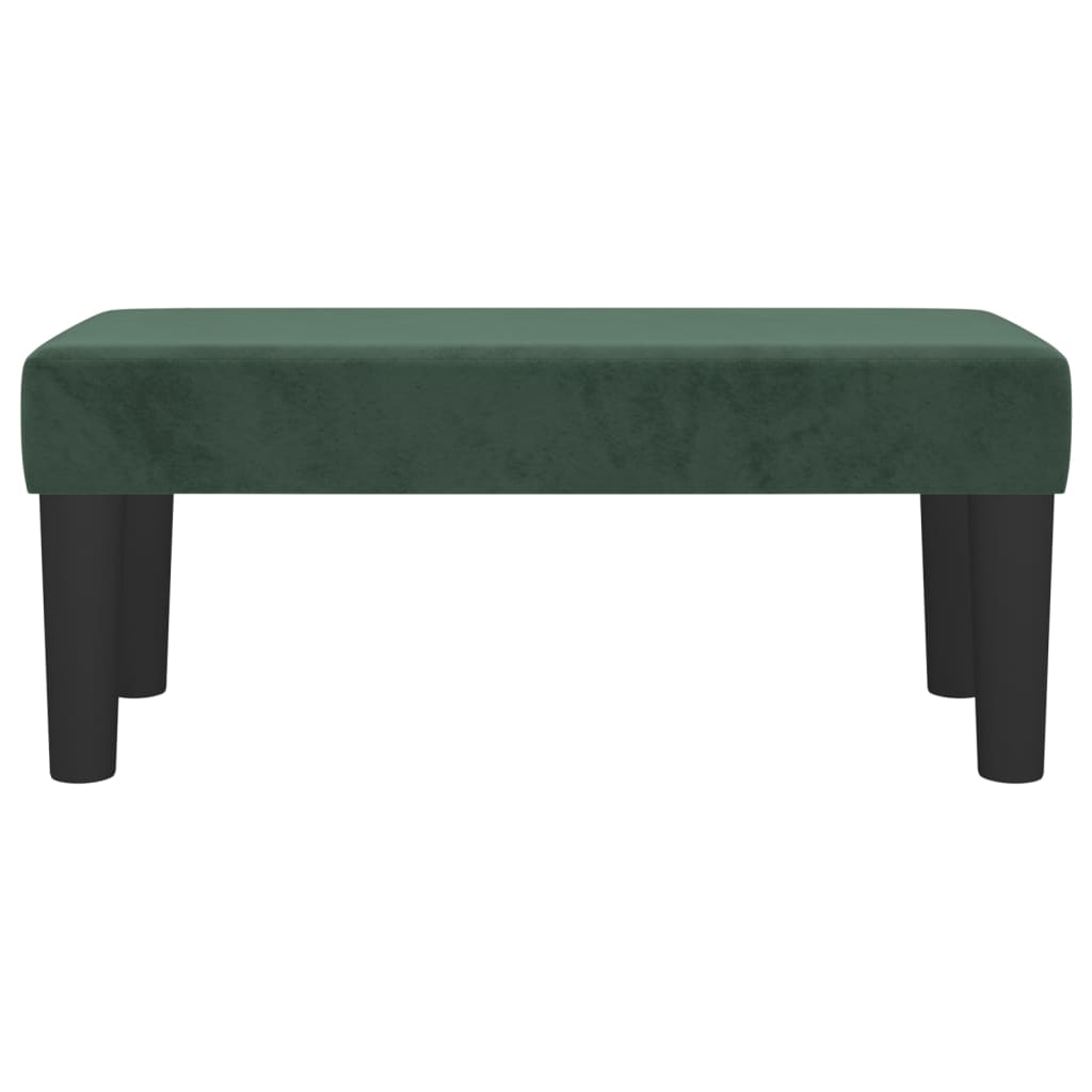 vidaXL Banc Vert foncé 70x30x30 cm Velours