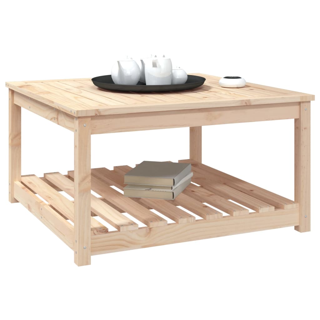 vidaXL Table de jardin 82,5x82,5x45 cm bois massif de pin