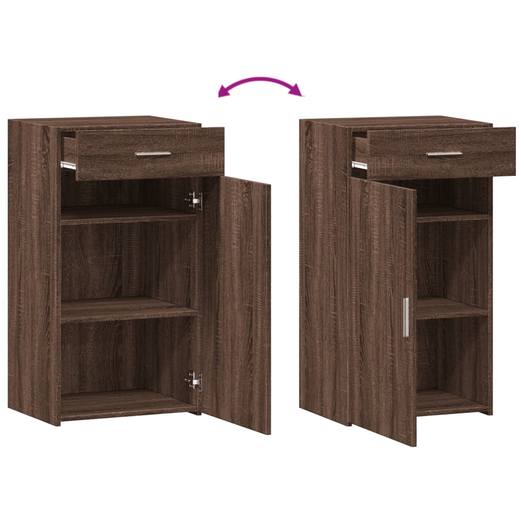 vidaXL Buffet chêne marron 50x42,5x93 cm bois d'ingénierie