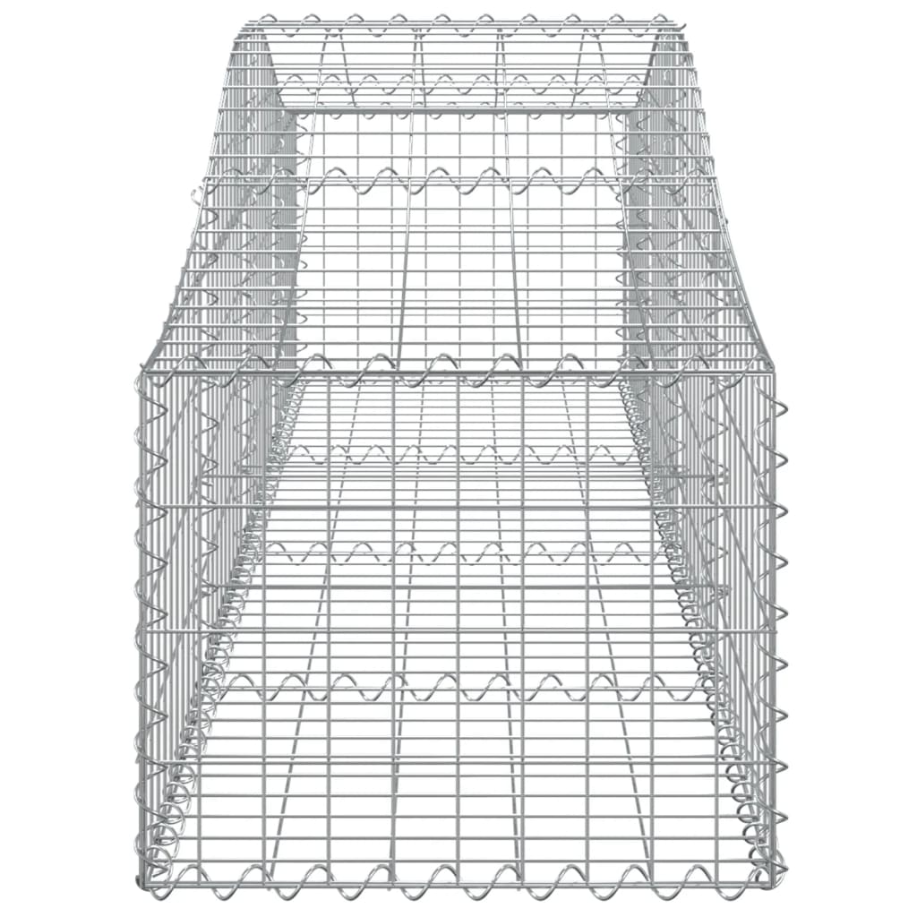 vidaXL Paniers à gabions arqués 13 pcs 200x50x40/60 cm fer galvanisé