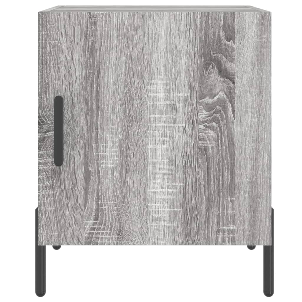 vidaXL Table de chevet sonoma gris 40x40x50 cm bois d'ingénierie