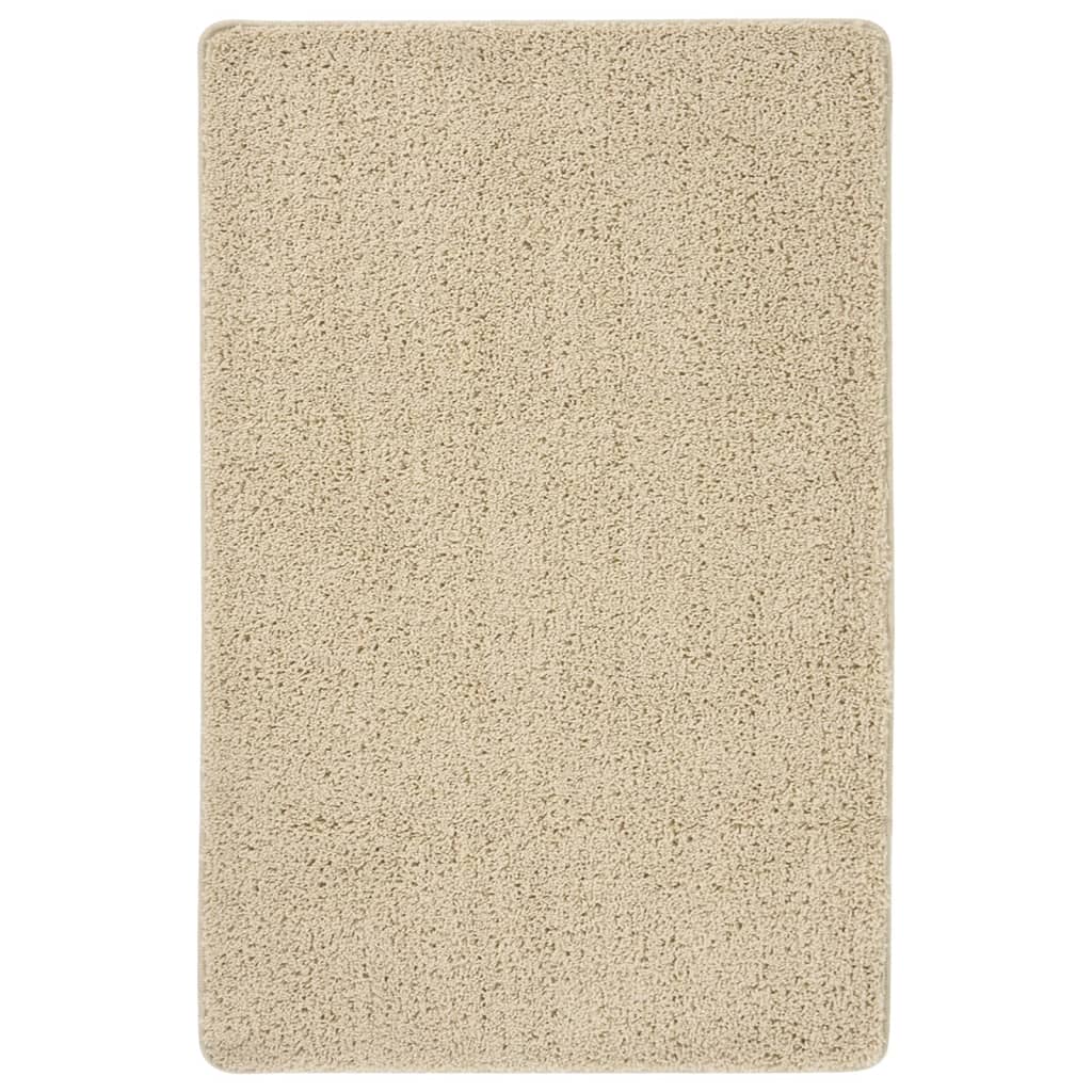 vidaXL Tapis shaggy antidérapant Crème 200x290 cm