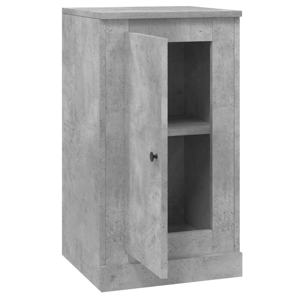 vidaXL Buffet gris béton 37,5x35,5x67,5 cm bois d'ingénierie