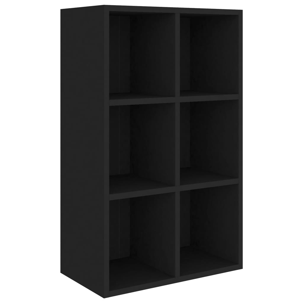 vidaXL Bibliothèque/Buffet noir 66x30x98 cm bois d'ingénierie