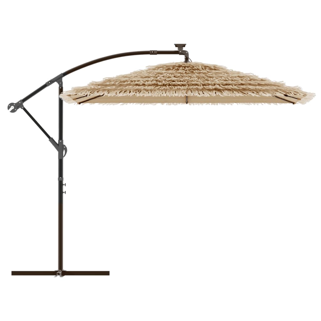 vidaXL Parasol de jardin avec mât en acier marron 246x246x230 cm