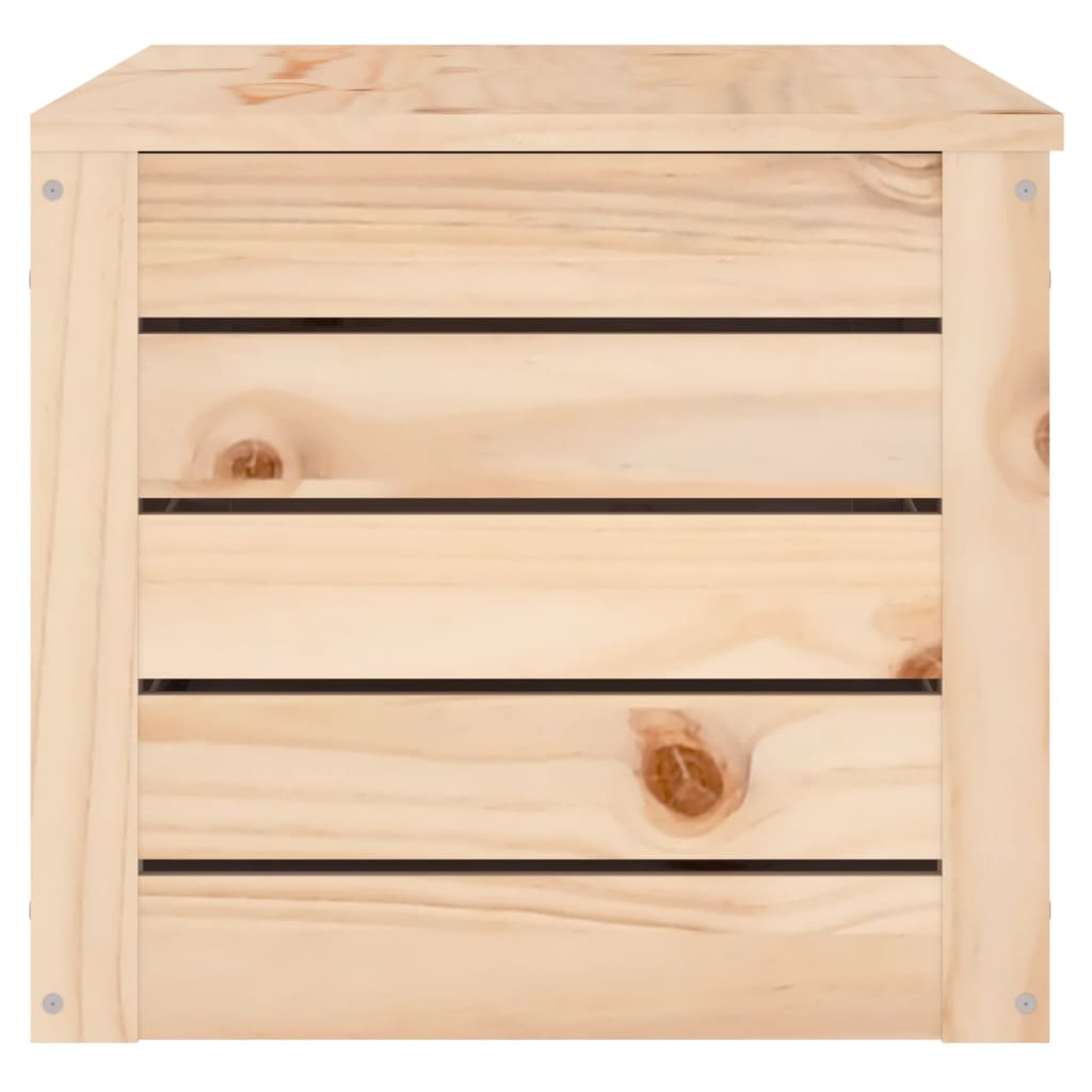 vidaXL Boîte de rangement 89x36,5x33 cm Bois massif de pin