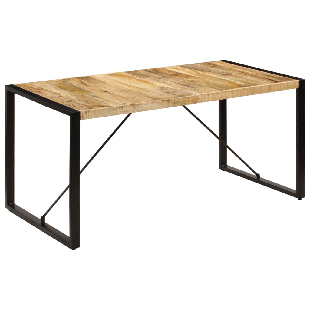 vidaXL Table à manger 160x80x75 cm bois de manguier massif