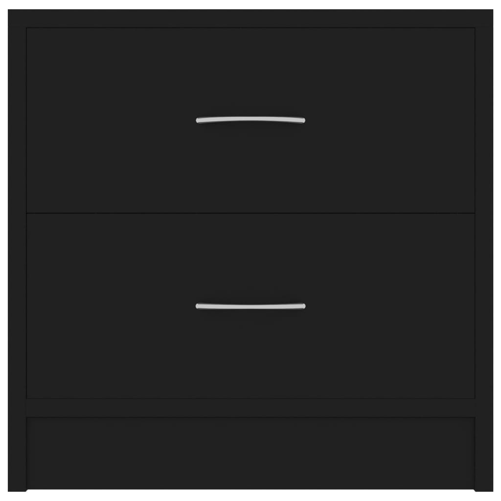 vidaXL Tables de chevet 2 pcs Noir 40 x 30 x 40 cm Aggloméré